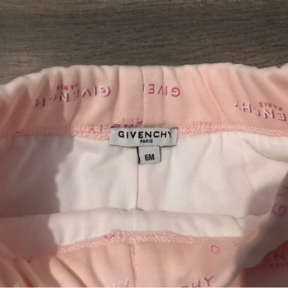 NWOT Givenchy Pink Baby Sweat Jogger Pants Size 6 Months - Picture 2 of 3